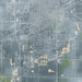 Grand Island Nebraska Map Print in Afternoon Style Zoomed In Close Up Showing Details