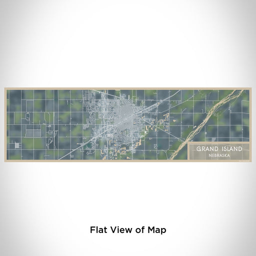 Flat View of Map Custom Grand Island Nebraska Map Enamel Mug in Afternoon