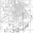 Grand Island Nebraska Map Print in Classic Style Zoomed In Close Up Showing Details