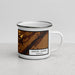 Right View Custom Grand Island Nebraska Map Enamel Mug in Ember