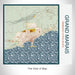 Rendered View of Grand Marais Minnesota Map on 17oz Stainless Steel Insulated Tumbler in Woodblock Map Style