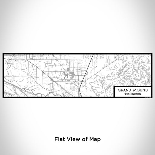 Flat View of Map Custom Grand Mound Washington Map Enamel Mug in Classic