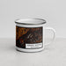 Right View Custom Grand Mound Washington Map Enamel Mug in Ember