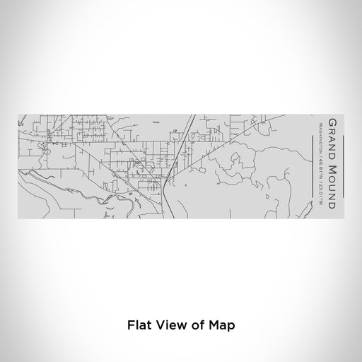 Rendered View of Grand Mound Washington Map Engraving on 10oz Stainless Steel Insulated Cup with Sipping Lid