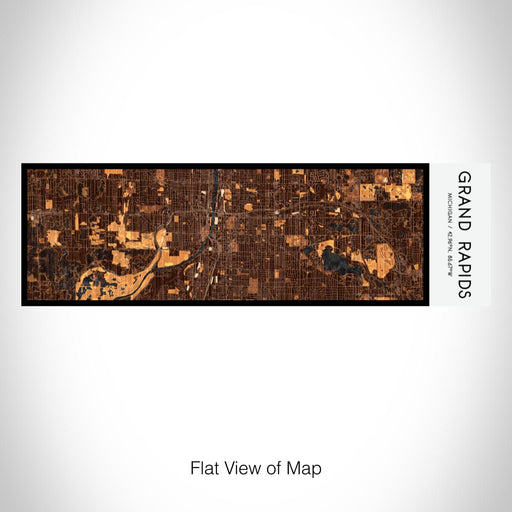 Rendered View of Grand Rapids Michigan Map on 10oz Stainless Steel Insulated Cup in Ember with Sliding Lid