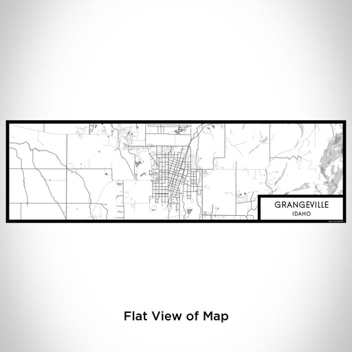 Flat View of Map Custom Grangeville Idaho Map Enamel Mug in Classic