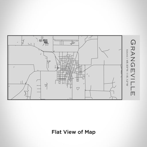 Rendered View of Grangeville Idaho Map Engraving on 17oz Stainless Steel Insulated Cola Bottle