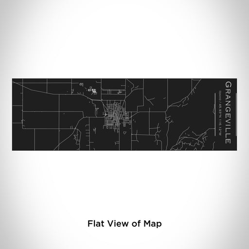 Rendered View of Grangeville Idaho Map Engraving on 10oz Stainless Steel Insulated Cup with Sliding Lid in Black