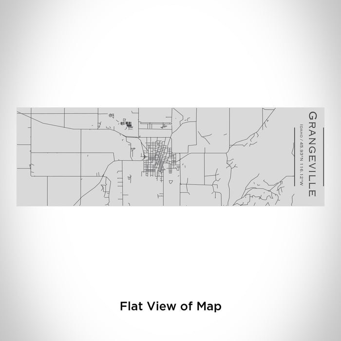 Rendered View of Grangeville Idaho Map Engraving on 10oz Stainless Steel Insulated Cup with Sipping Lid