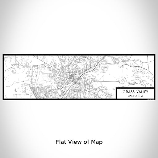 Flat View of Map Custom Grass Valley California Map Enamel Mug in Classic