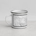Left View Custom Grass Valley California Map Enamel Mug in Classic