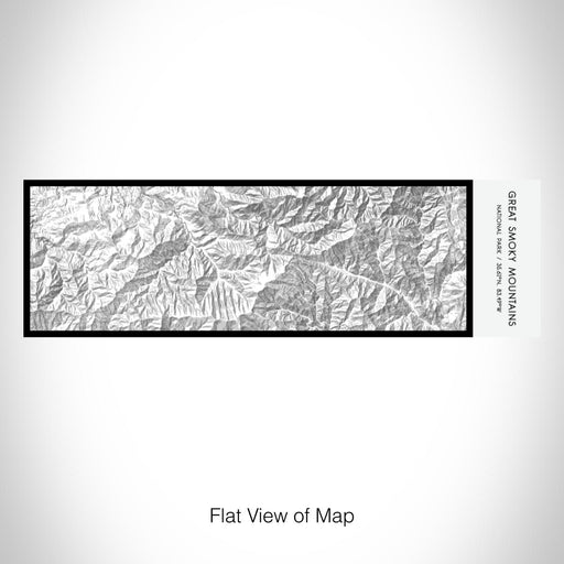 Rendered View of Great Smoky Mountains National Park Map on 10oz Stainless Steel Insulated Cup in Classic with Sliding Lid