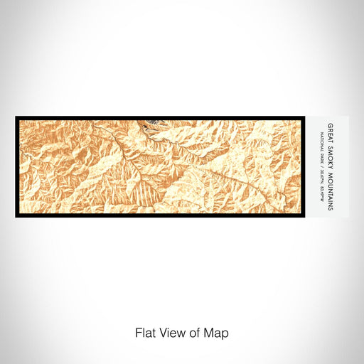 Rendered View of Great Smoky Mountains National Park Map on 10oz Stainless Steel Insulated Cup in Ember with Sliding Lid