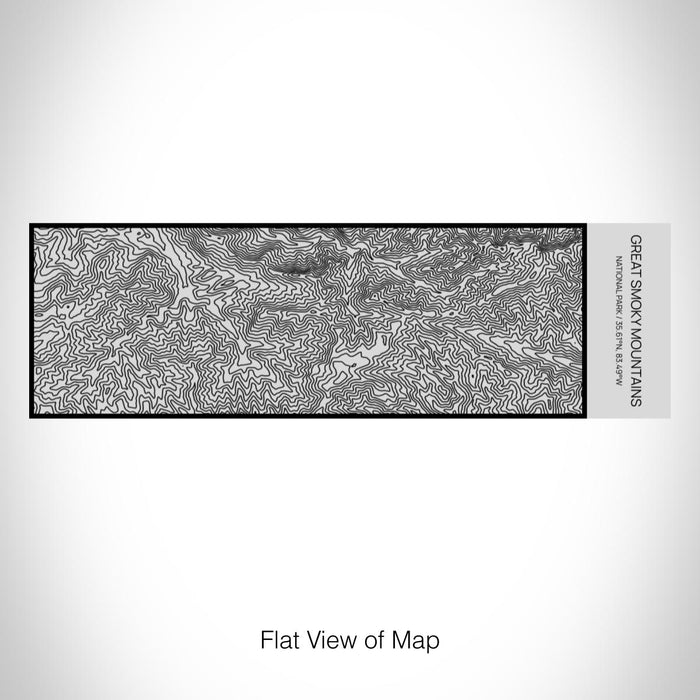 Rendered View of Great Smoky Mountains National Park Map on 10oz Stainless Steel Insulated Cup with Sipping Lid