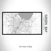 Rendered View of Green Bay Wisconsin Map on 17oz Stainless Steel Insulated Bottle with printed classic style map