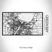 Rendered View of Green Bay Wisconsin Map on 17oz Stainless Steel Insulated Cola Bottle in Stainless in Matte White