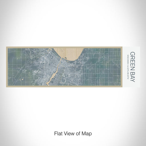 Rendered View of Green Bay Wisconsin Map on 10oz Stainless Steel Insulated Cup in Afternoon with Sliding Lid