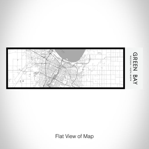 Rendered View of Green Bay Wisconsin Map on 10oz Stainless Steel Insulated Cup in Classic with Sliding Lid