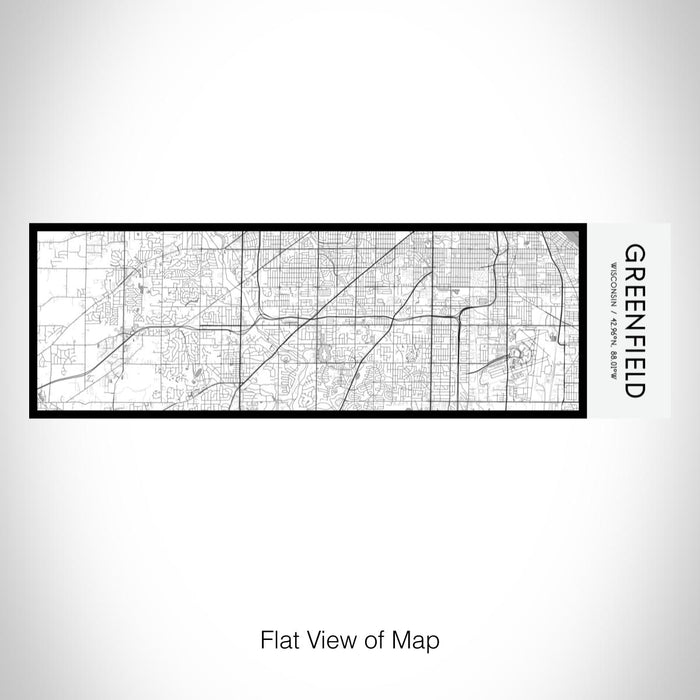 Rendered View of Greenfield Wisconsin Map on 10oz Stainless Steel Insulated Cup in Classic with Sliding Lid