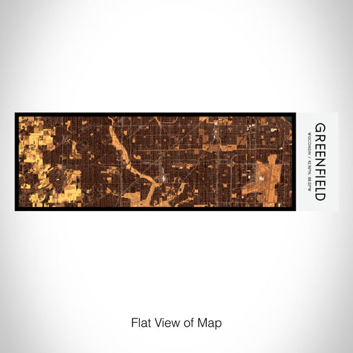 Rendered View of Greenfield Wisconsin Map on 10oz Stainless Steel Insulated Cup in Ember with Sliding Lid