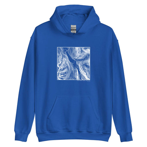 Green River Lakes Wyoming Topographic  Map Unisex Hoodie Sweater with City inscription in Royal Blue