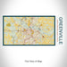Rendered View of Greenville North Carolina Map on 17oz Stainless Steel Insulated Bottle with printed woodblock style map