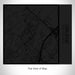 Rendered View of Gruene Texas Map on 17oz Stainless Steel Insulated Tumbler in Matte Black with Tactile Lines