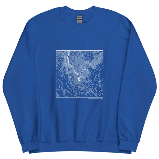Guadalupe Peak Texas Topographic  Map Unisex Crewneck Sweater with City inscription in Royal Blue