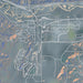 Gypsum Colorado Map Print in Afternoon Style Zoomed In Close Up Showing Details