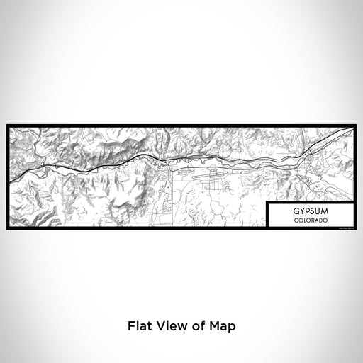 Flat View of Map Custom Gypsum Colorado Map Enamel Mug in Classic