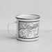 Left View Custom Gypsum Colorado Map Enamel Mug in Classic