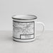 Right View Custom Gypsum Colorado Map Enamel Mug in Classic