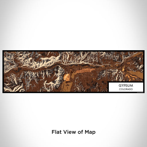 Flat View of Map Custom Gypsum Colorado Map Enamel Mug in Ember