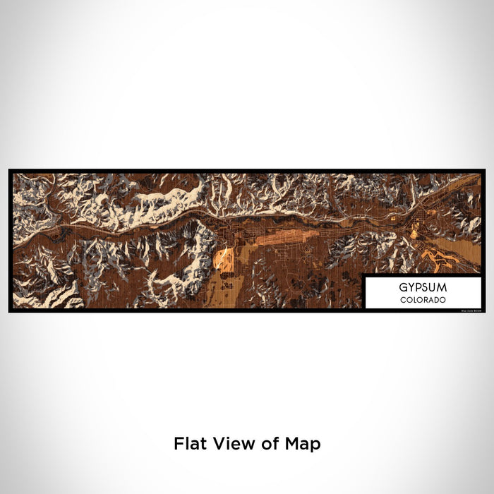 Flat View of Map Custom Gypsum Colorado Map Enamel Mug in Ember