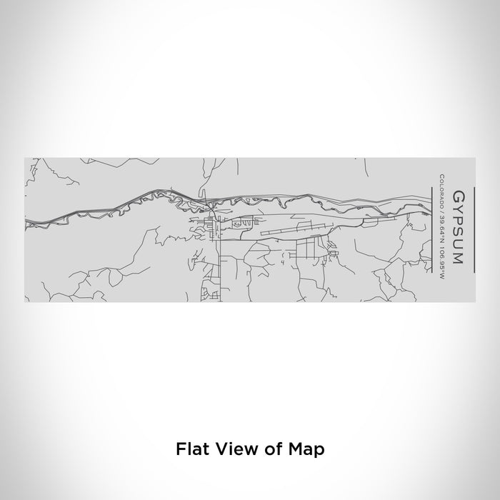 Rendered View of Gypsum Colorado Map Engraving on 10oz Stainless Steel Insulated Cup with Sipping Lid