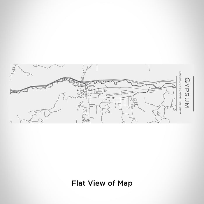 Rendered View of Gypsum Colorado Map Engraving on 10oz Stainless Steel Insulated Cup with Sliding Lid in White