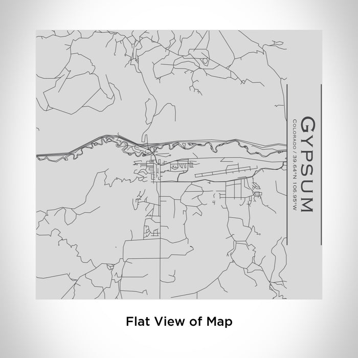 Rendered View of Gypsum Colorado Map Engraving on 17oz Stainless Steel Insulated Tumbler