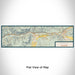 Flat View of Map Custom Gypsum Colorado Map Enamel Mug in Woodblock