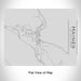 Rendered View of Haines Alaska Map Engraving on 20oz Stainless Steel Insulated Bottle with Bamboo Top