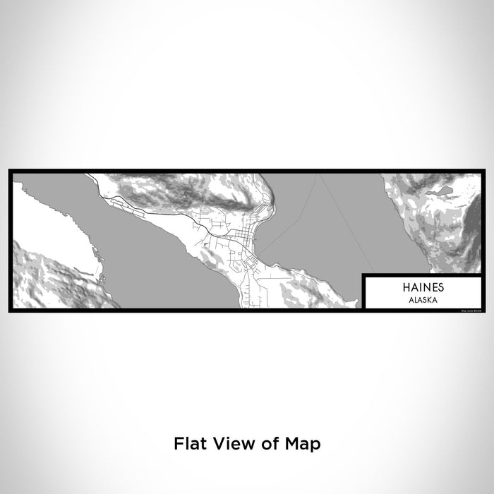 Flat View of Map Custom Haines Alaska Map Enamel Mug in Classic