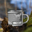 Right View Custom Haines Alaska Map Enamel Mug in Classic on Grass With Trees in Background