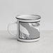 Left View Custom Haines Alaska Map Enamel Mug in Classic