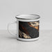 Left View Custom Haines Alaska Map Enamel Mug in Ember