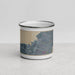 Front View Custom Haleiwa Hawaii Map Enamel Mug in Afternoon