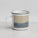 Left View Custom Haleiwa Hawaii Map Enamel Mug in Afternoon