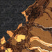 Haleiwa Hawaii Map Print in Ember Style Zoomed In Close Up Showing Details