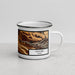 Right View Custom Haleiwa Hawaii Map Enamel Mug in Ember