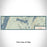 Flat View of Map Custom Half Moon Lake Wyoming Map Enamel Mug in Woodblock