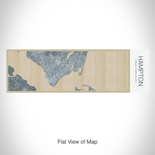 Rendered View of Hampton Virginia Map on 10oz Stainless Steel Insulated Cup in Afternoon with Sliding Lid