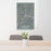 24x36 Hancock Maryland Map Print Portrait Orientation in Afternoon Style Behind 2 Chairs Table and Potted Plant